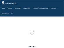 Tablet Screenshot of frauenverein-muttenz.ch